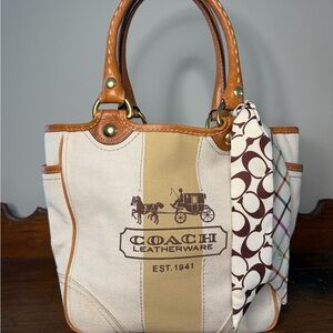 Coach Leatherware Tan and Brown Tote